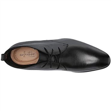 Botines Hombre Bampton Up Clarks Cuero Negro