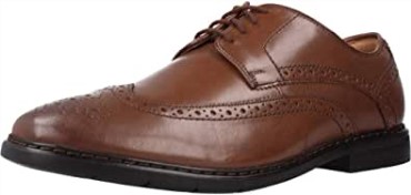 Hombre Banbury Limit Brogues Marrón Británico Bronceado Lea Clarks