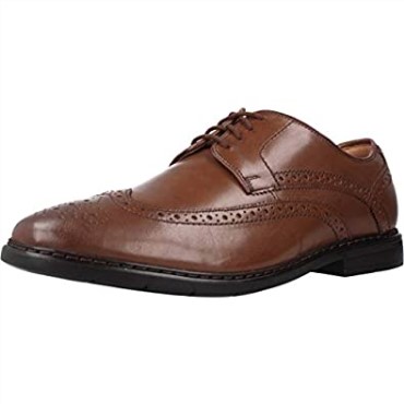 Hombre Banbury Limit Brogues Marrón Británico Bronceado Lea Clarks