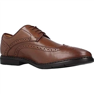 Hombre Banbury Limit Brogues Marrón Británico Bronceado Lea Clarks