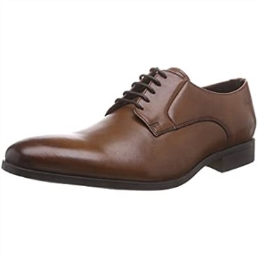 Banfield Walk Derbys Clarks De Cuero Marrón Bronceado Para Hombre