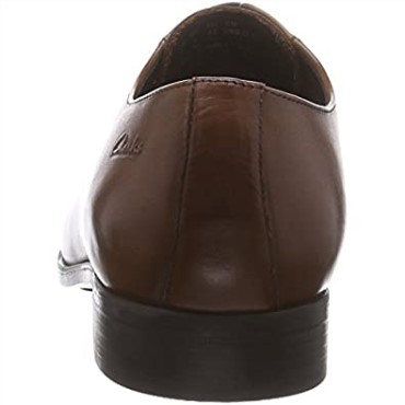 Banfield Walk Derbys Clarks De Cuero Marrón Bronceado Para Hombre
