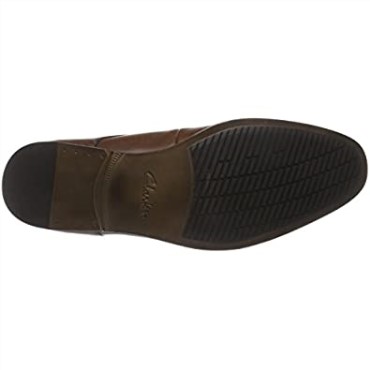 Banfield Walk Derbys Clarks De Cuero Marrón Bronceado Para Hombre