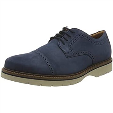 Gorra Bayhill Hombre Oxford Nobuk Azul Oscuro Clarks