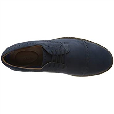 Gorra Bayhill Hombre Oxford Nobuk Azul Oscuro Clarks