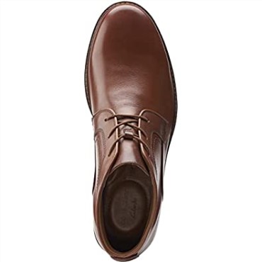 Botas Bayhill Mid Chukka Para Hombre Clarks Cuero Tostado Oscuro