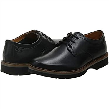 Hombre Bayhill Plaoxford Clarks Cuero Negro
