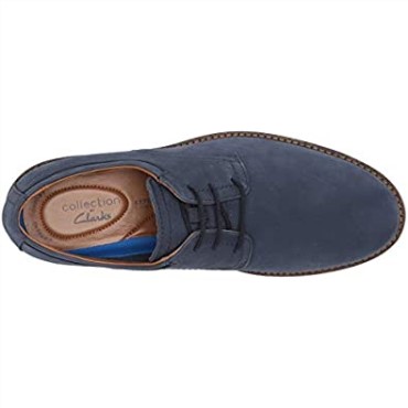 Bayhill Plaoxford Clarks De Hombre Nubuck Azul Oscuro