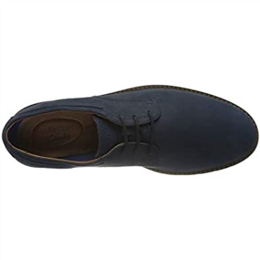 Bayhill Plaoxford Flat Clarks De Hombre Nubuck Azul Oscuro