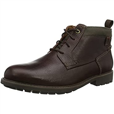 Botín Hombre Bowzer Pico Caoba Ny Piel Clarks