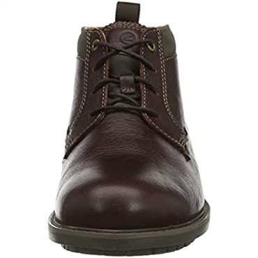 Botín Hombre Bowzer Pico Caoba Ny Piel Clarks