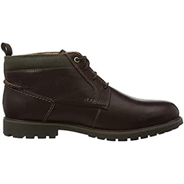 Botín Hombre Bowzer Pico Caoba Ny Piel Clarks