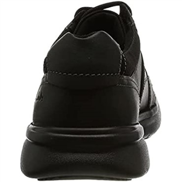 Bradley Walk Oxford Clarks De Hombre En Piel Abatanada Negra