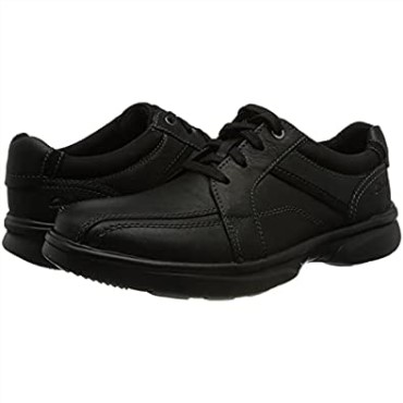 Bradley Walk Oxford Clarks De Hombre En Piel Abatanada Negra