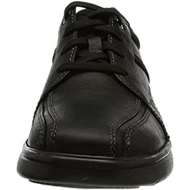Bradley Walk Oxford Para Hombre De Piel Plana Negra Clarks