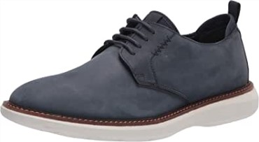Hombre Brant Low Oxford Clarks Nubuck Azul Marino