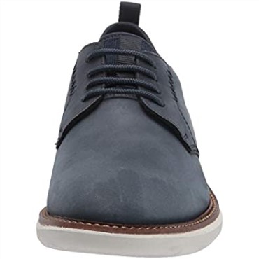 Hombre Brant Low Oxford Clarks Nubuck Azul Marino