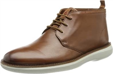 Botines Hombre Brantmid Clarks Dark Tan Lea