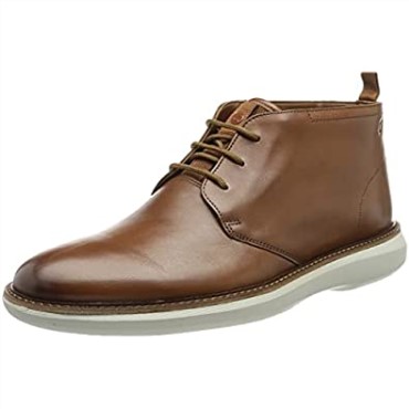 Botines Hombre Brantmid Clarks Dark Tan Lea