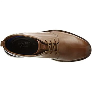 Botines Hombre Brantmid Clarks Dark Tan Lea