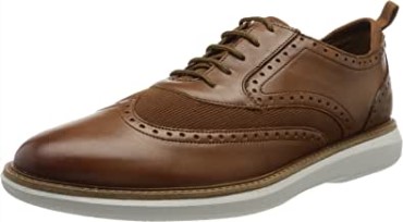 Clarks Brantwing Oxford De Hombre Marrón Oscuro Lea