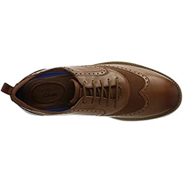 Clarks Brantwing Oxford De Hombre Marrón Oscuro Lea
