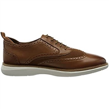 Clarks Brantwing Oxford De Hombre Marrón Oscuro Lea