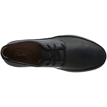 Zapatilla Bratton De Hombre Clarks Cuero Azul Marino Combinación Ante