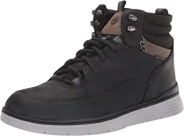 Botines Hombre Braxhiker Impermeable Piel Negra Clarks