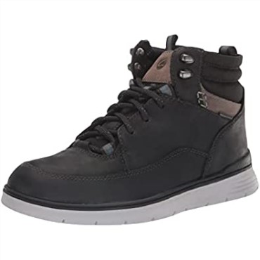 Botines Hombre Braxhiker Impermeable Piel Negra Clarks
