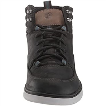 Botines Hombre Braxhiker Impermeable Piel Negra Clarks