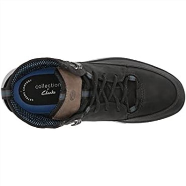 Botines Hombre Braxhiker Impermeable Piel Negra Clarks