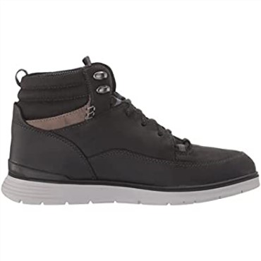 Botines Hombre Braxhiker Impermeable Piel Negra Clarks
