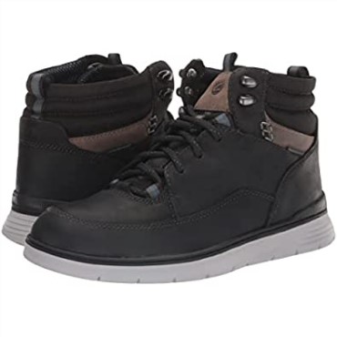 Botines Hombre Braxhiker Impermeable Piel Negra Clarks