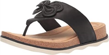 Sandalia Plana Hombre Brynn Style Clarks Piel Negra