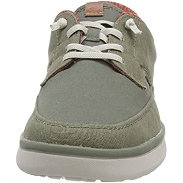 Zapatilla Baja Cantal Hombre Oliva Combi Clarks