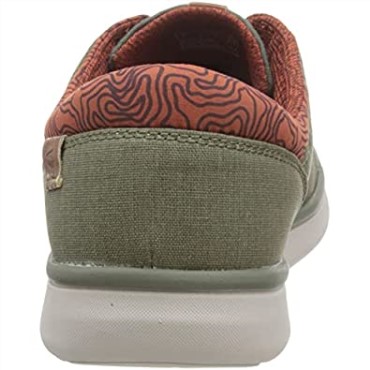 Zapatilla Baja Cantal Hombre Oliva Combi Clarks