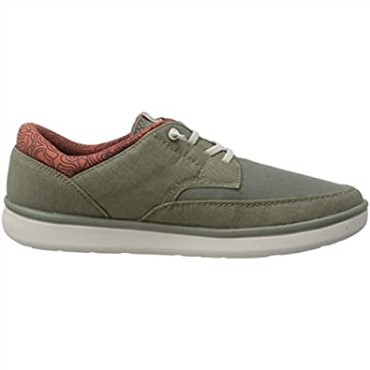 Zapatilla Baja Cantal Hombre Oliva Combi Clarks