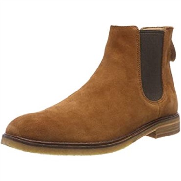 Botas Chelsea Clarkdale Gobi Hombre Marron Oscuro Tan Suede Clarks