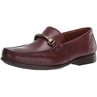 Mocasines Claude Stride Para Hombre Clarks Caoba Ny Cuero