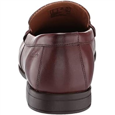 Mocasines Claude Stride Para Hombre Clarks Caoba Ny Cuero
