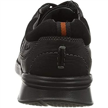 Cotrell Walk Oxford Flat Clarks Para Hombre, Color Negro, Piel Aceitosa