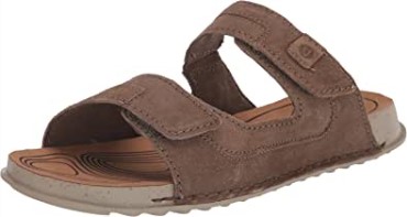 Crestview Easy Sandalia Plana Para Hombre Clarks Olive Suede