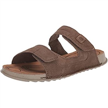 Crestview Easy Sandalia Plana Para Hombre Clarks Olive Suede