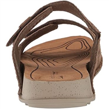 Crestview Easy Sandalia Plana Para Hombre Clarks Olive Suede