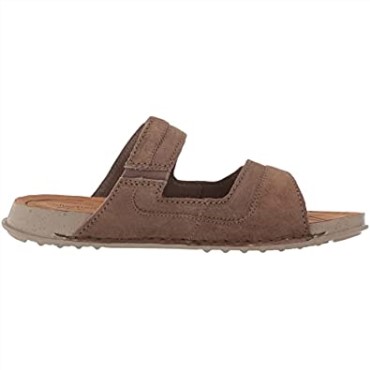 Crestview Easy Sandalia Plana Para Hombre Clarks Olive Suede