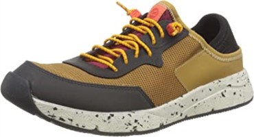 Zapatillas Bajas Davis Hombre Clarks Amarillo Bajo Combi