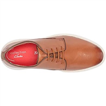 Clarks De Cuero Marrón Oscuro Dennet Low Oxford Para Hombre
