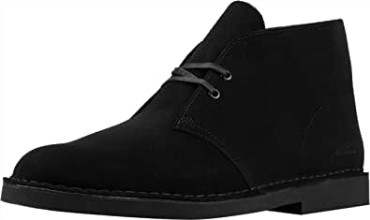 Botas Pisamierdas Hombre Clarks Ante Negro