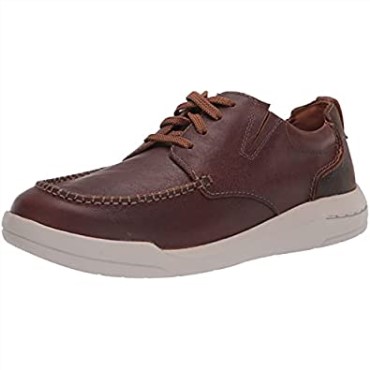 Náuticos Bajos Para Hombre Driftway Clarks En Cuero Marrón Oscuro